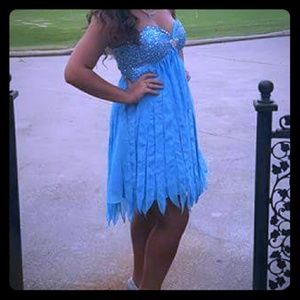 Blue homecoming dress sz8